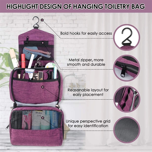 Foldable Travel Organizer Toiletry Bag