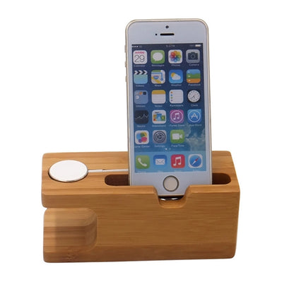 Bamboo Charging Station Wood Charge Dock