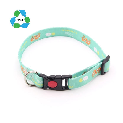 5/8"x12" rPET Sublimation Pet Collar w/ Buckle Release