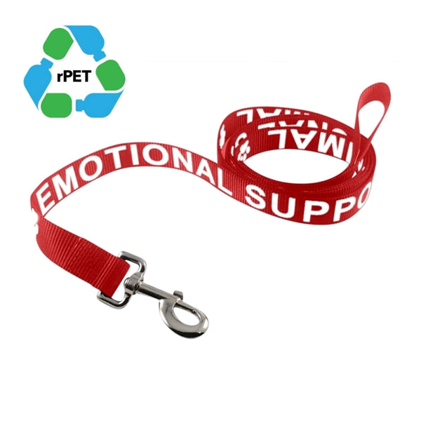 1"x72" Durable rPET Ecofriendly Pet Leash w/ Metal Carabiner