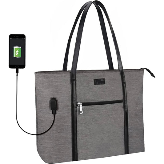 15.6 Inch Laptop Tote Bag With Usb Charging Port