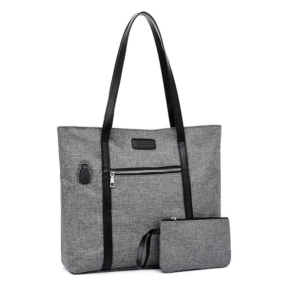 15.6 Inch Laptop Tote Bag With Usb Charging Port
