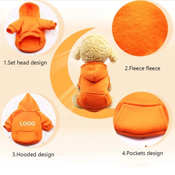 Pet Dog Hoodie With Pocket