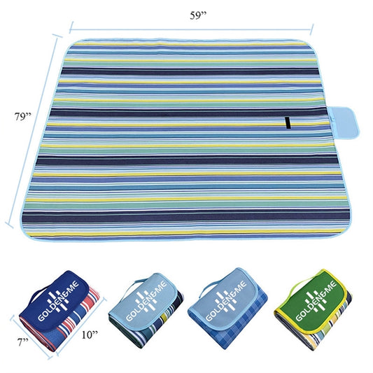 Premium Stripe Picnic Blanket Sand Proof