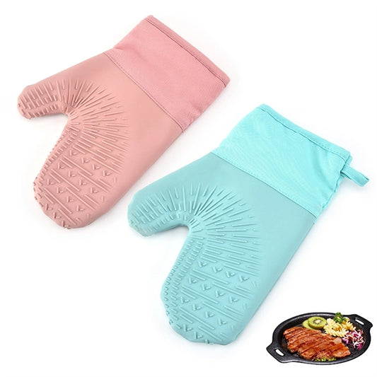 Kitchen Cooking Silicone Heat Resistant Gloves Oven Mitts