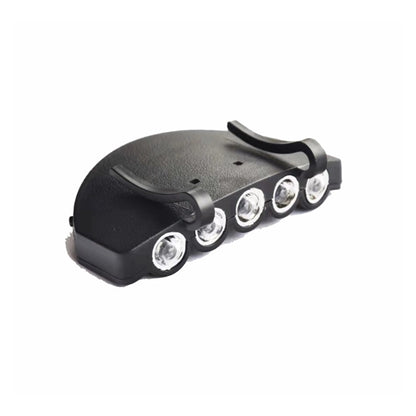 Bright 5 Led Clip On Hat Head