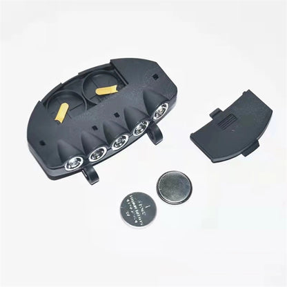 Bright 5 Led Clip On Hat Head