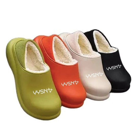 Waterproof Plush Slippers