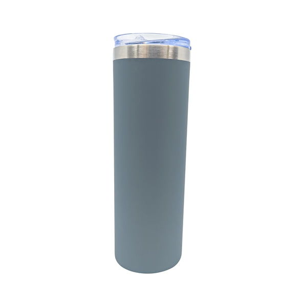 22 oz Rubberized Stainless Steel Slim Tumbler