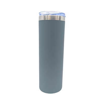 22 oz Rubberized Stainless Steel Slim Tumbler