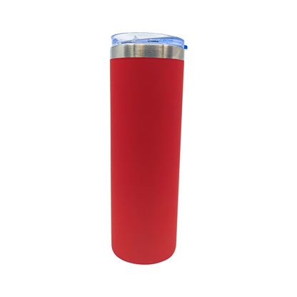 22 oz Rubberized Stainless Steel Slim Tumbler