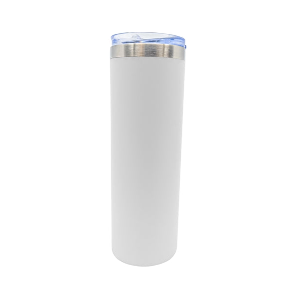 22 oz Rubberized Stainless Steel Slim Tumbler