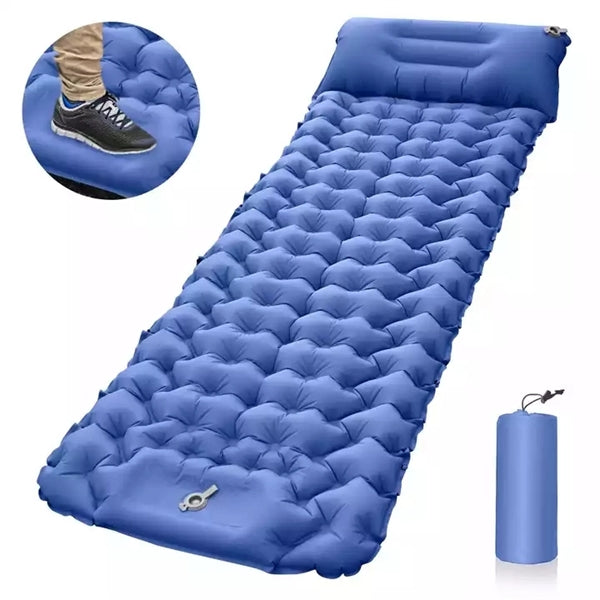Foot-pump Inflatable Camping Air Mat Mattress