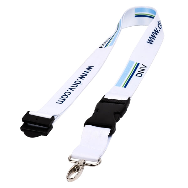 Detachable buckle release Lanyard sublimated badge holder