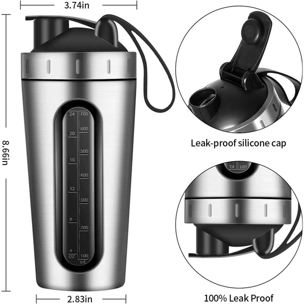 28Oz Stainless Steel Shaker Bottle