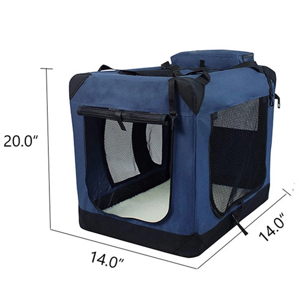 3-Door Folding Soft Pet Crate