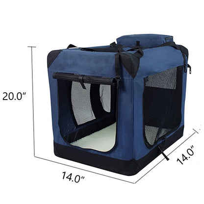 3-Door Folding Soft Pet Crate