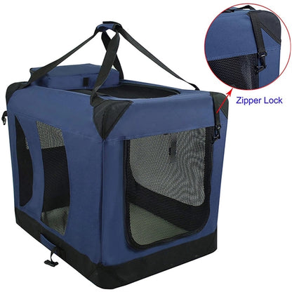 3-Door Folding Soft Pet Crate