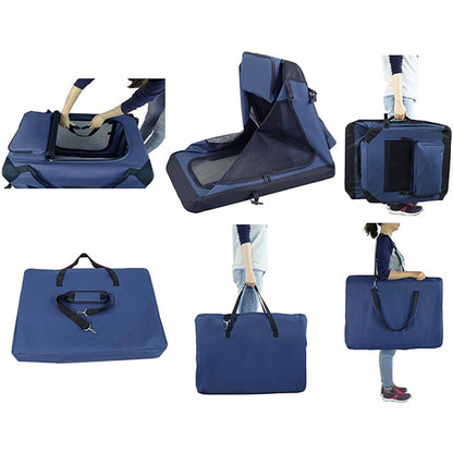 3-Door Folding Soft Pet Crate