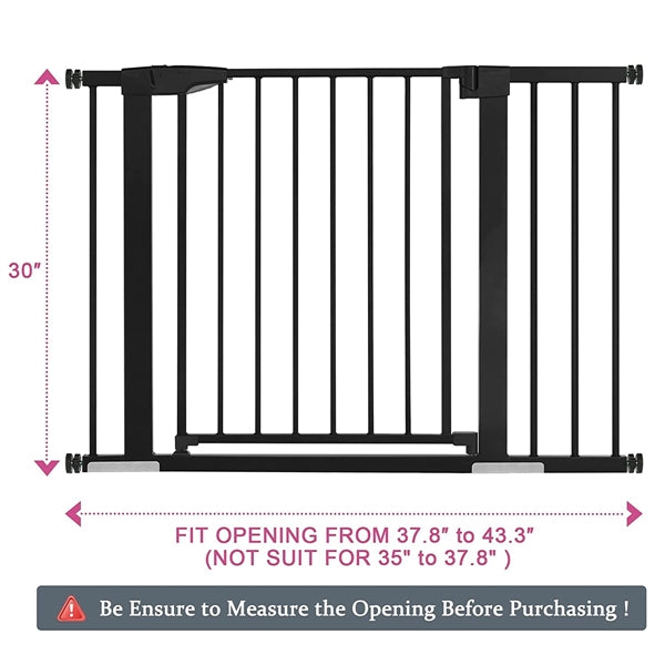 37.8"-43.3" Safety Baby Gate Extra Wide