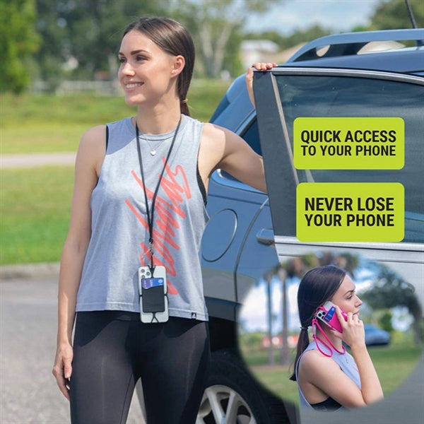 Universal Neck Phone Holder And Lanyard