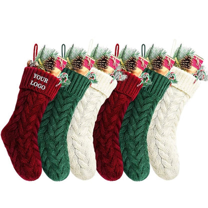 Christmas Decorations Knitted Socks