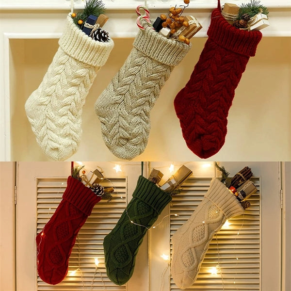Christmas Decorations Knitted Socks