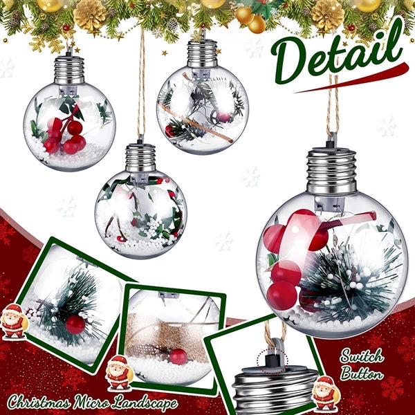 Led Creative Snowflake Festival Decorations Christmas Ball