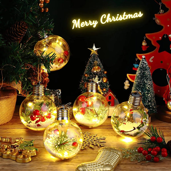 Led Creative Snowflake Festival Decorations Christmas Ball