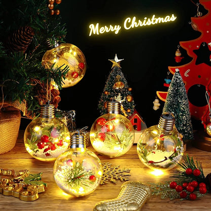 Led Creative Snowflake Festival Decorations Christmas Ball