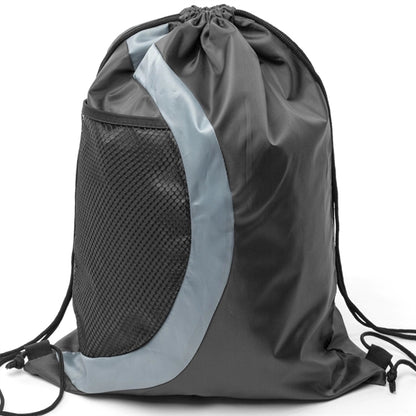 Heavy Duty Drawstring Cinch Backpack Side Mesh Pocket 15"x18
