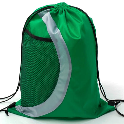 Heavy Duty Drawstring Cinch Backpack Side Mesh Pocket 15"x18