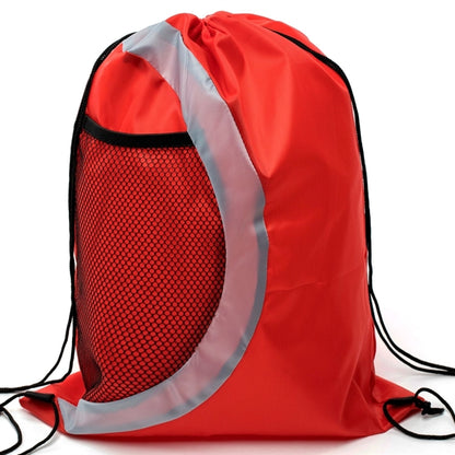 Heavy Duty Drawstring Cinch Backpack Side Mesh Pocket 15"x18