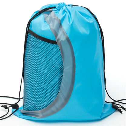 Heavy Duty Drawstring Cinch Backpack Side Mesh Pocket 15"x18