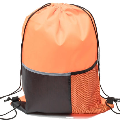 Premium Drawstring Backpack w/ Slip & Mesh Pocket (13"x17")