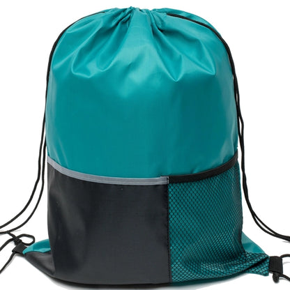 Premium Drawstring Backpack w/ Slip & Mesh Pocket (13"x17")