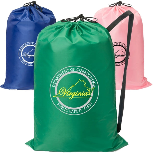 Heavy Duty Extra-Large Laundry Drawstring Backpack 30" x 45"