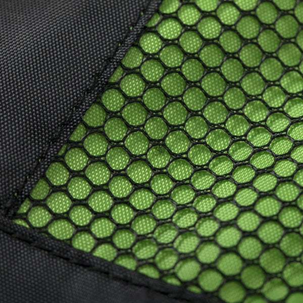 Front Zipper Drawstring Backpack w/ Side Mesh Pocket 14"x18"