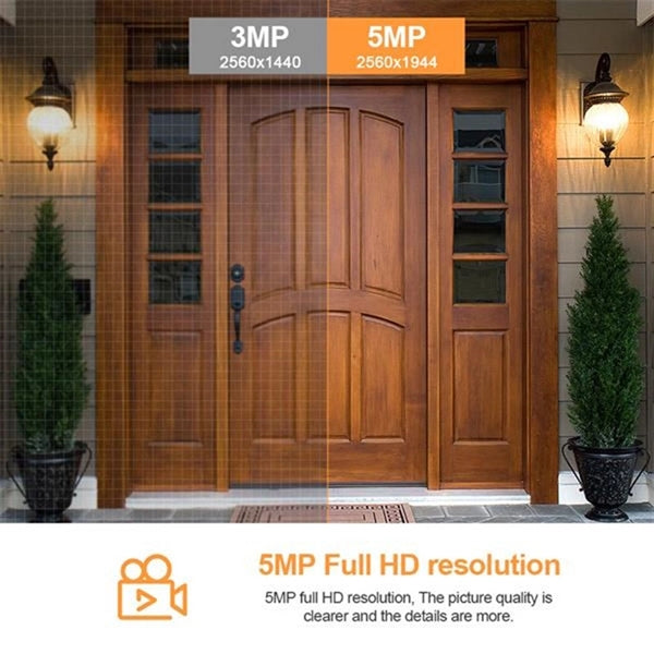 5MP WiFi Outdoor Indoor Surveillance Camera