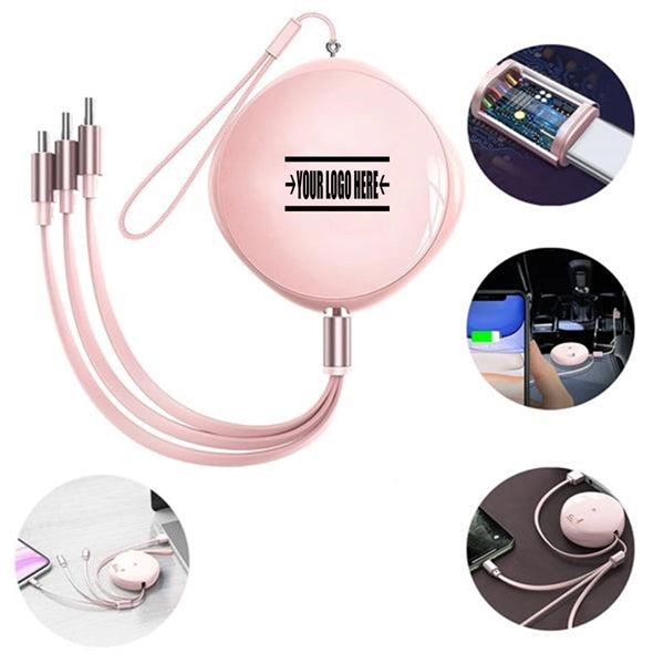 Retractable 3-in-1 Multi Fast Charging Cable