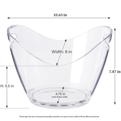 Clear Acrylic Ice Bucket For Parties