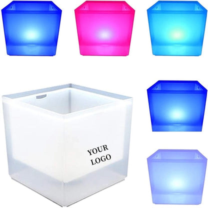 3.5L Waterproof Led Double Layer Square Ice Bucket