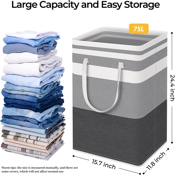 Slim Laundry Hamper With Handles