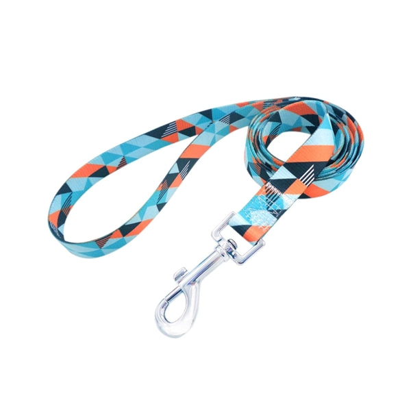 5/8"W x 72"L Polyester Pet Leash Metal Carabiner Sublimation