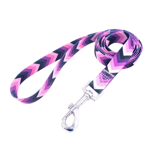 3/4"x72" Polyester Sublimation Pet Leash w/ Metal Carabiner