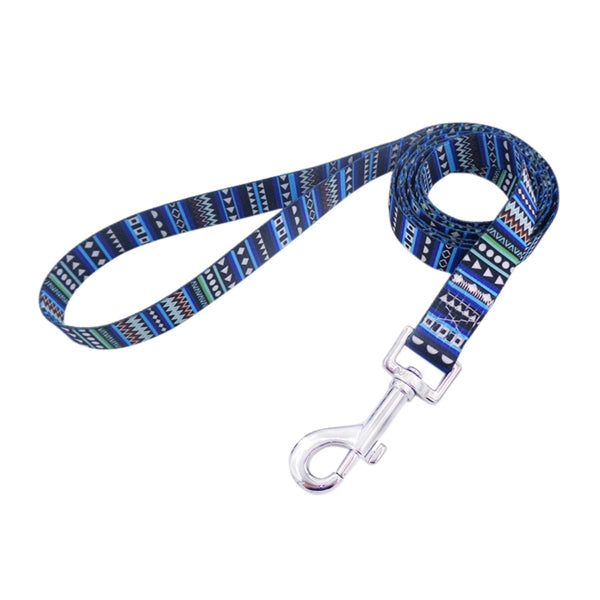 1"Wx72"L Polyester Sublimation Pet Leash w/ Metal Carabiner