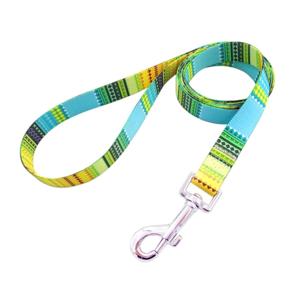 1"Wx72"L Polyester Sublimation Pet Leash w/ Metal Carabiner