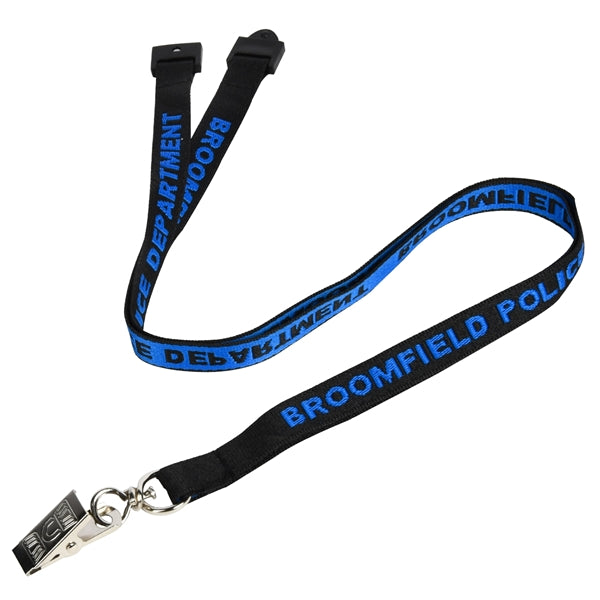 Custom 1/2" Woven Lanyards w/ Safety Breakaway