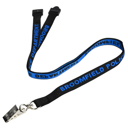 Custom 1/2" Woven Lanyards w/ Safety Breakaway