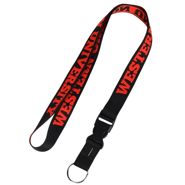 1" Woven Lanyards with Detachable Buckle Release